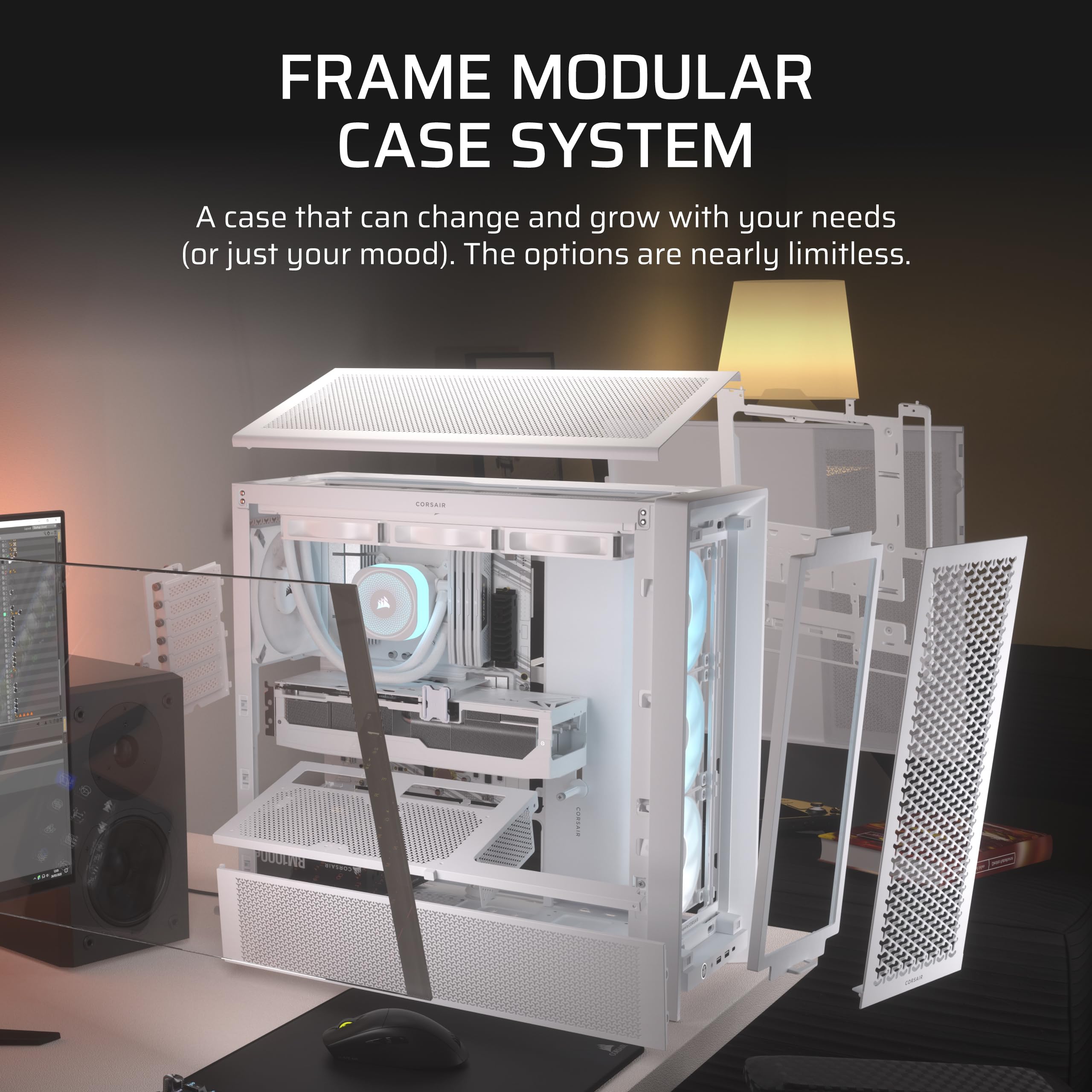 CORSAIR 4000D RS ARGB Frame Modular Mid-Tower ATX PC Case – Alto